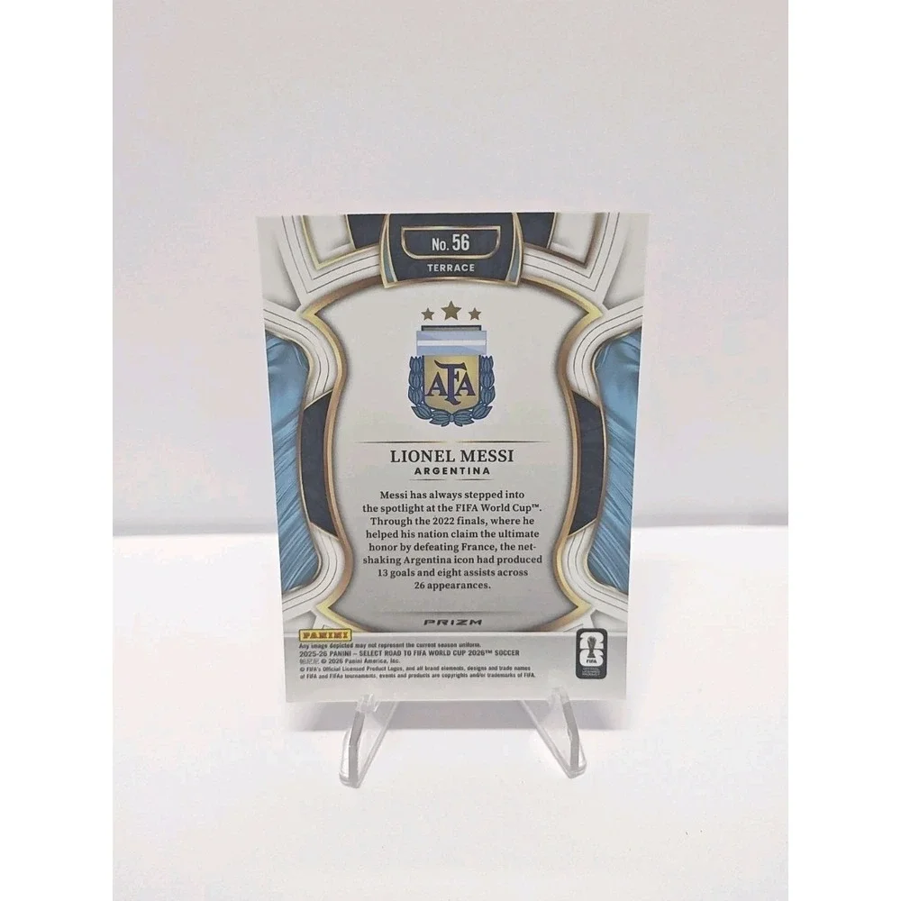 2026 Panini Select Road to FIFA World Cup Lionel Messi Terrace Pink Ice #56